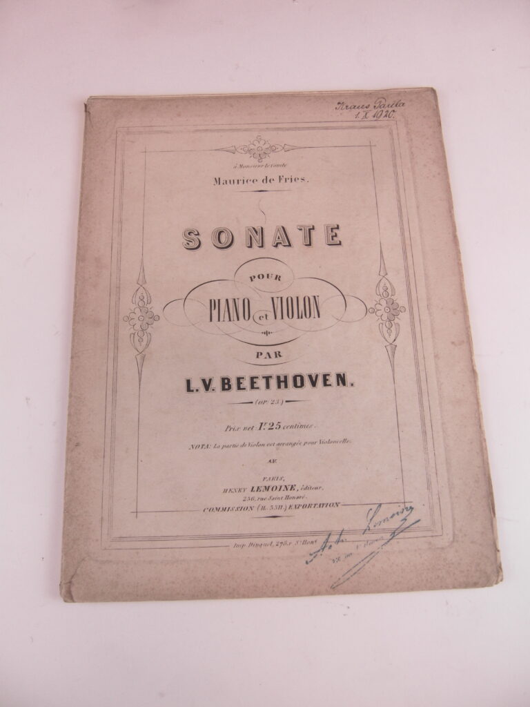 L.V. Beethoven Sonate opus 23